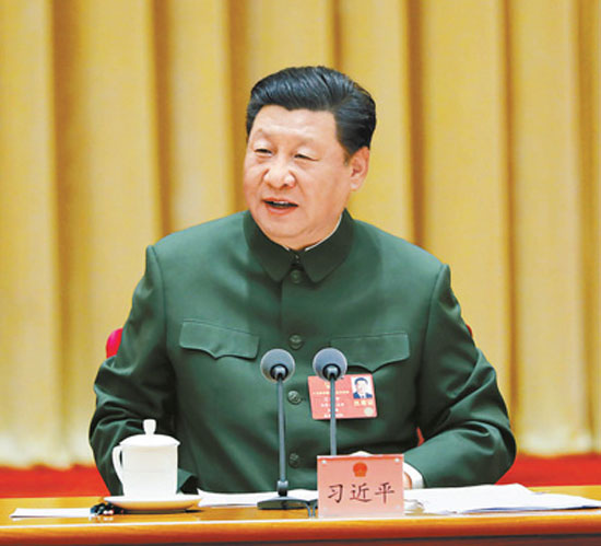 习近平在出席解放军和武警部队代表团全体会议时强调2020年目标任务